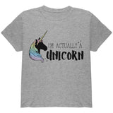 Halloween I'm Actually a Unicorn Youth T Shirt