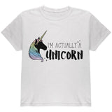 Halloween I'm Actually a Unicorn Youth T Shirt