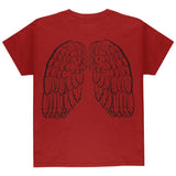 Halloween Red Cardinal Bird Costume Youth T Shirt