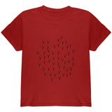 Halloween Red Cardinal Bird Costume Youth T Shirt