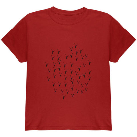 Halloween Red Cardinal Bird Costume Youth T Shirt