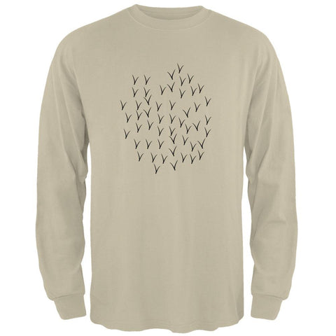 Halloween Brown Sparrow bird Costume Mens Long Sleeve T Shirt