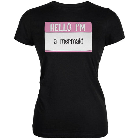 Halloween Hello I'm a Mermaid Juniors Soft T Shirt