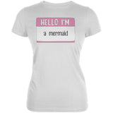 Halloween Hello I'm a Mermaid Juniors Soft T Shirt