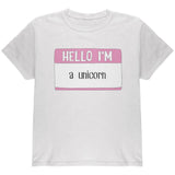 Halloween Hello I'm a Unicorn Youth T Shirt