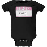 Halloween Hello I'm a Unicorn Soft Baby One Piece