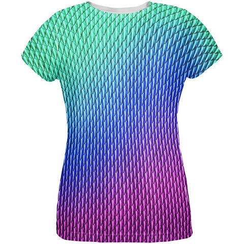 Halloween Chinese Celestial Dragon Scales Costume All Over Womens T Shirt