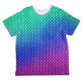 Halloween Chinese Celestial Dragon Scales Costume All Over Toddler T Shirt front view