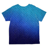 Halloween Blue Ice Dragon Scales Costume All Over Toddler T Shirt