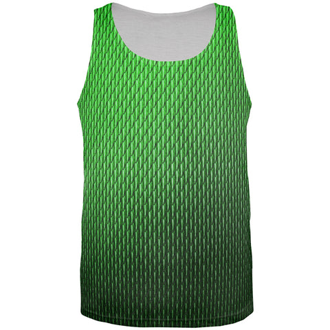 Halloween Green Earth Dragon Scales Costume All Over Mens Tank Top front view