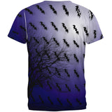 Halloween Bats in the Full Moon Light All Over Mens T Shirt