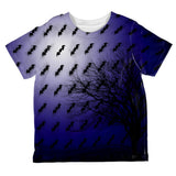 Halloween Bats in the Full Moon Light All Over Toddler T Shirt