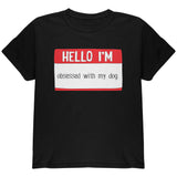 Halloween Hello I'm Obsessed With My Dog Youth T Shirt front view