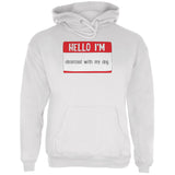 Halloween Hello I'm Obsessed With My Dog Mens Hoodie front view