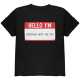 Halloween Hello I'm Obsessed With My Cat Youth T Shirt