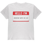 Halloween Hello I'm Obsessed With My Cat Youth T Shirt