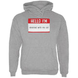 Halloween Hello I'm Obsessed With My Cat Mens Hoodie