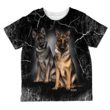 German Shepherds Live Forever All Over Toddler T Shirt