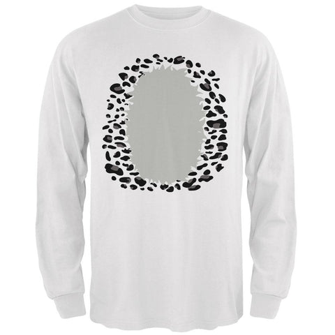 Halloween Snow Leopard Costume Mens Long Sleeve T Shirt