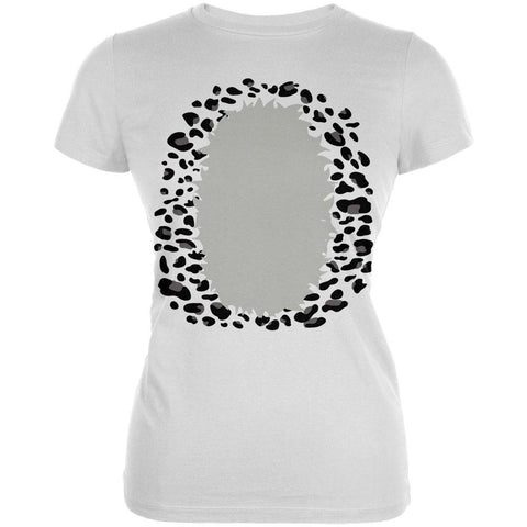 Halloween Snow Leopard Costume Juniors Soft T Shirt