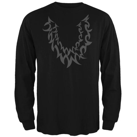 Halloween Wolf Costume Black Mens Long Sleeve T Shirt