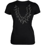 Halloween Wolf Costume Black Juniors Soft T Shirt