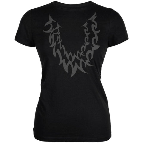 Halloween Wolf Costume Black Juniors Soft T Shirt