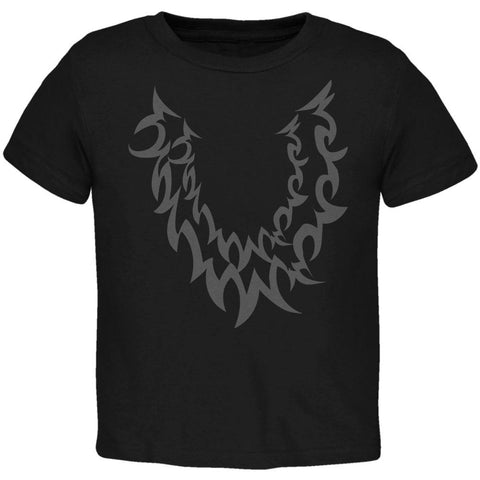 Halloween Wolf Costume Black Toddler T Shirt