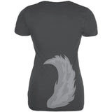 Halloween Wolf Costume Grey Juniors Soft T Shirt