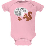 Autumn I'm Sorry for Being a Little Squirrelly Squirrel Soft Baby One Piece