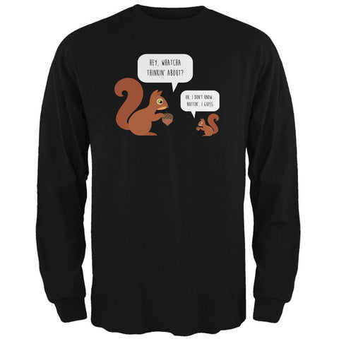 Autumn Squirrel Nut Pun Mens Long Sleeve T Shirt