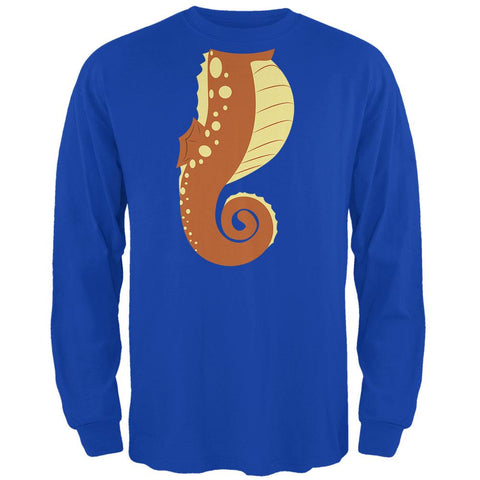 Halloween Seahorse Costume Orange Mens Long Sleeve T Shirt