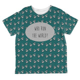 Autumn Squirrels Who Run the World Pattern All Over Toddler T Shirt