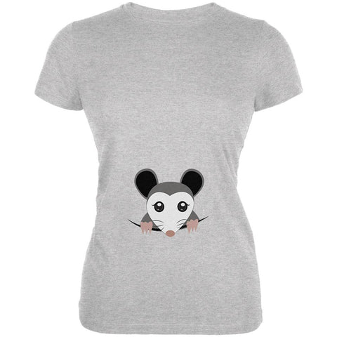 Halloween Peeking Possum Costume Juniors Soft T Shirt