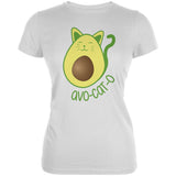 Avocado Cat Avocato Juniors Soft T Shirt front view