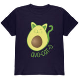 Avocado Cat Avocato Youth T Shirt front view