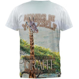 Always Be Yourself Unless Giraffe All Over Mens T Shirt