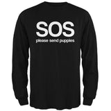 SOS Please Send Puppies Mens Long Sleeve T Shirt