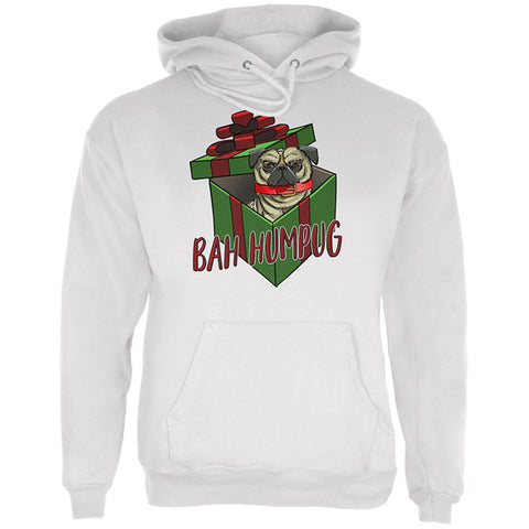 Christmas Bah Humpug Grumpy Scrooge Pug Gift Mens Hoodie