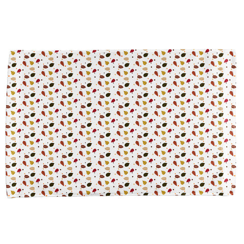 Autumn Leaves Pattern All Over Hand Towel  front view