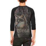 Always Be Yourself Unless Timber Wolf Mens Raglan T Shirt