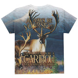 Always Be Yourself Caribou Reindeer All Over Youth T Shirt