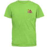 Pink Dragon RAWR Pocket Pet Mens Pocket T Shirt front view