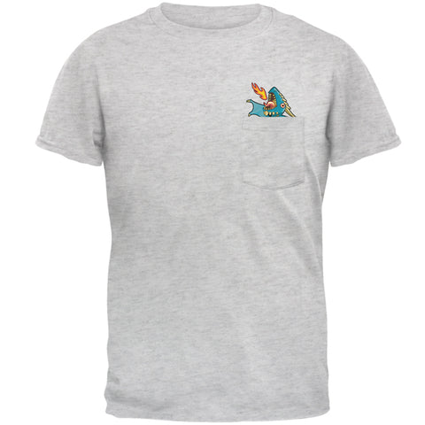 Blue Dragon RAWR Pocket Pet Mens Pocket T Shirt front view