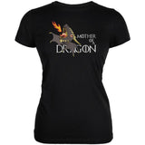Mother of a Dragon Cute Black Fire Juniors Soft T Shirt