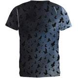 Crow Raven Flying Autumn Moon Night All Over Mens T Shirt