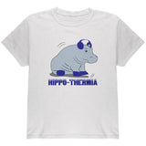 Hippo Hippothermia Cold Winter Funny Youth T Shirt