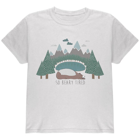 Autumn So Beary Very Tired Bear Pun Youth T Shirt