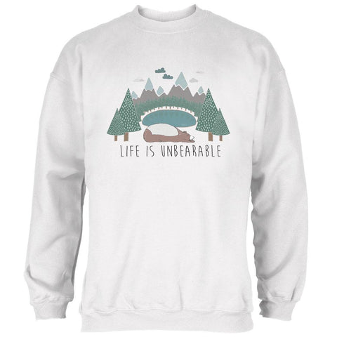 Autumn Life is Unbearable Bear Pun Mens Sweatshirt