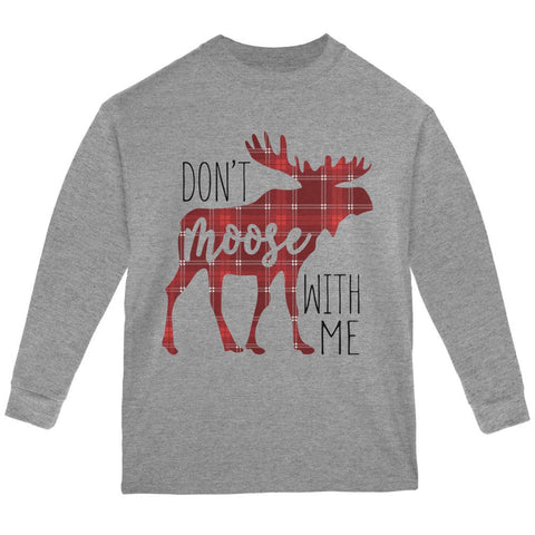 Autumn Don't Moose with Me Youth Long Sleeve T Shirt